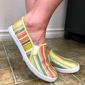 ✨HOST PICK✨Keds Striped Slip On Shoes EUC